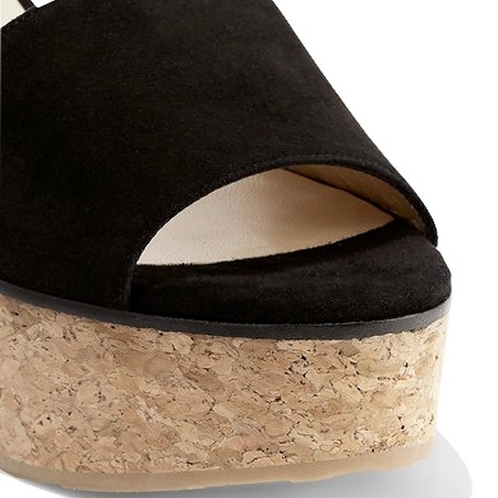 Jimmy Choo DeeDee Suede Platform Mules Sandals - Picture 4 of 5